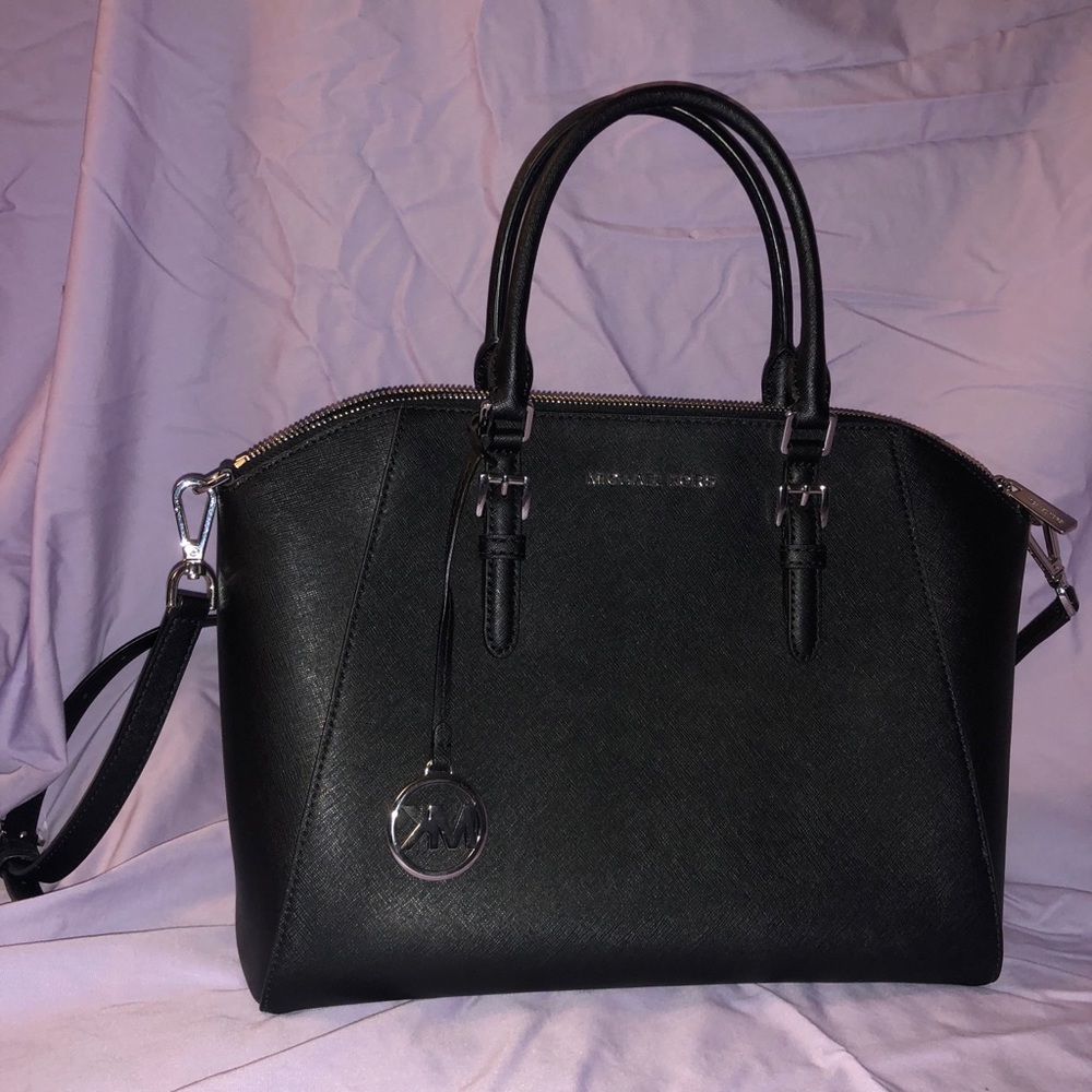Michael kors black ciara satchel